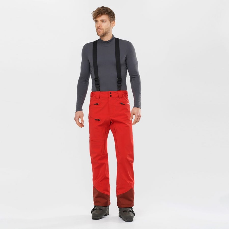 Pantalon Esquí Salomon OUTLAW 3L Hombre Rojas | UY 3130OKI