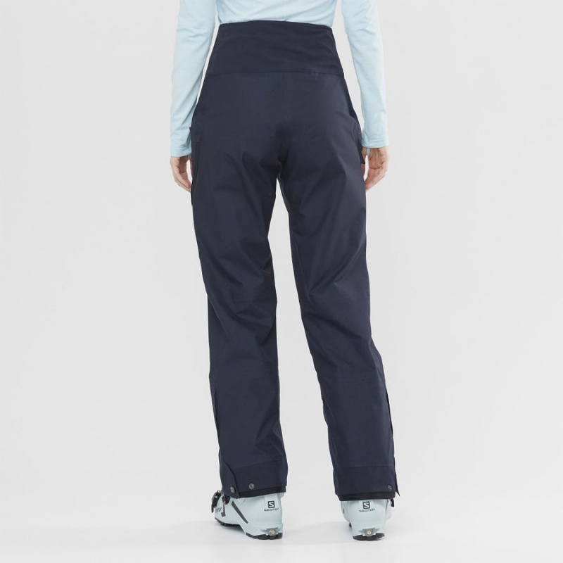 Pantalon Esquí Salomon OUTPEAK GORE-TEX 3L Mujer Azules | UY 2333AHK