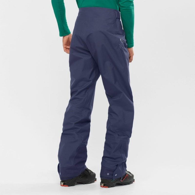 Pantalon Esquí Salomon OUTPEAK GORE-TEX 3L Hombre Azules | UY 3126TCE