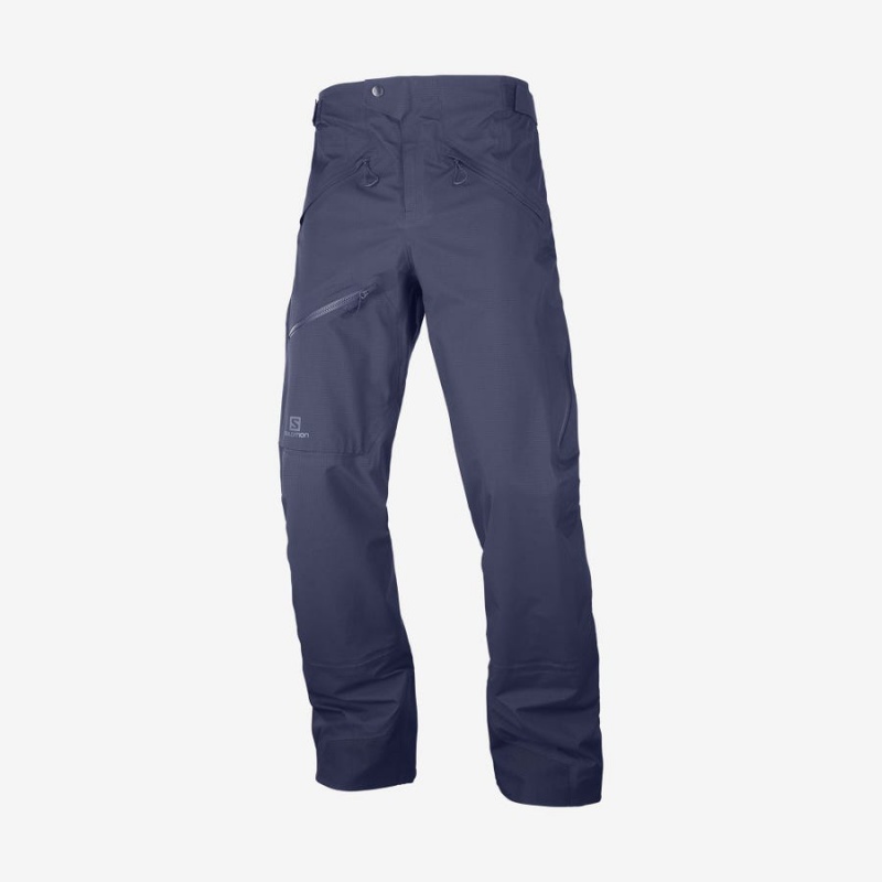 Pantalon Esquí Salomon OUTPEAK GORE-TEX 3L Hombre Azules | UY 3126TCE