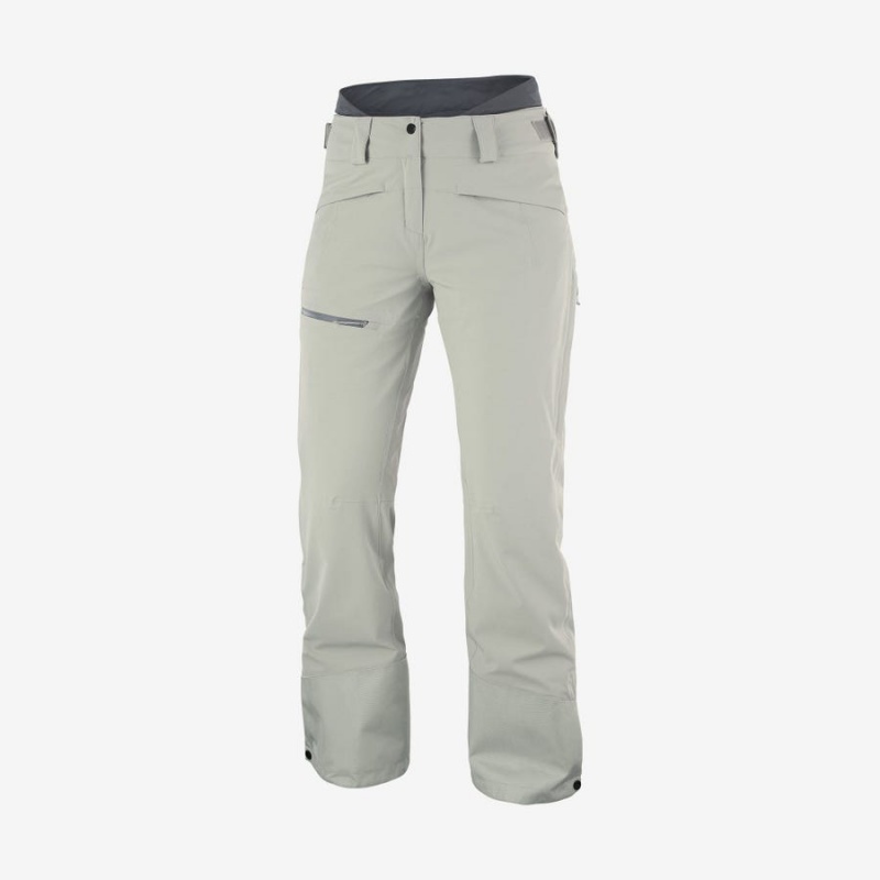 Pantalon Esquí Salomon PROOF LIGHT Mujer Beige | UY 2336DFM