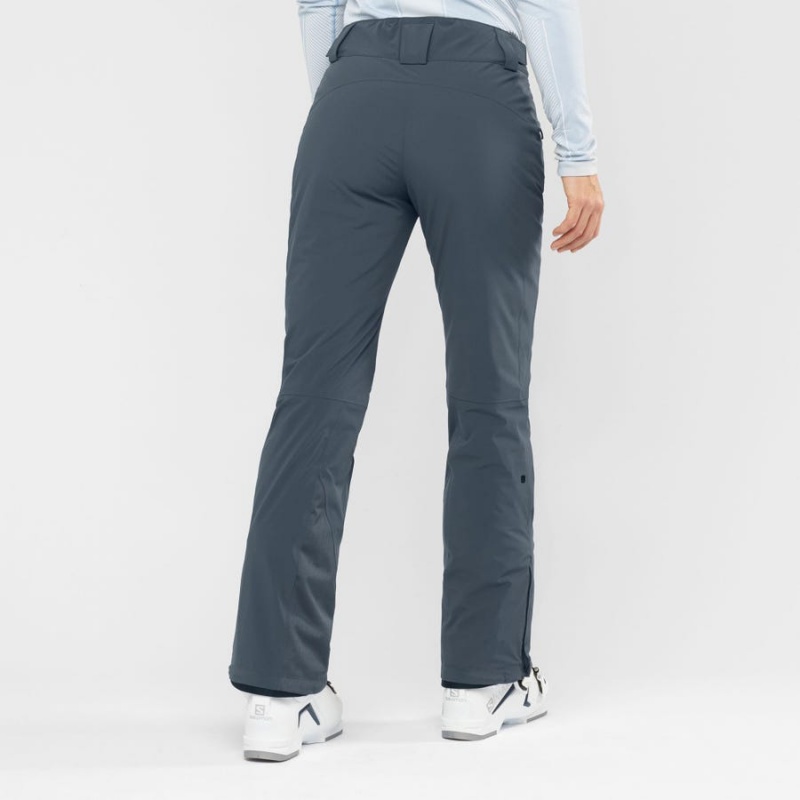 Pantalon Esquí Salomon THE BRILLIANT Mujer Azul Marino Azules | UY 2322MQZ