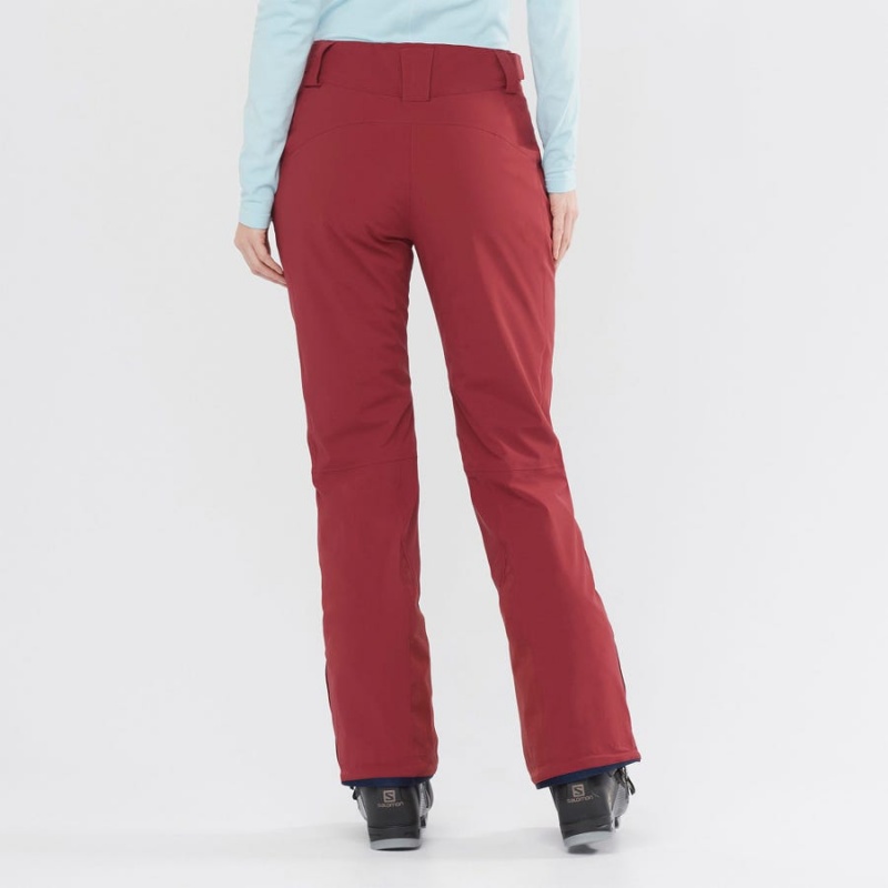 Pantalon Esquí Salomon THE BRILLIANT Mujer Burdeos | UY 2317XYU