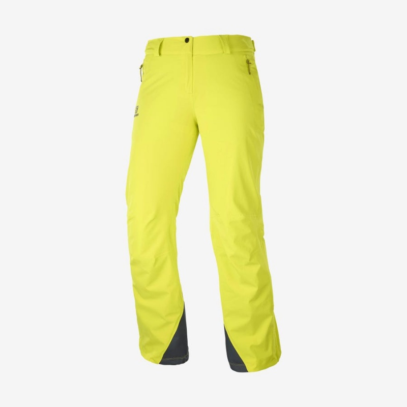 Pantalon Esquí Salomon THE BRILLIANT Mujer Verde | UY 2316ZUT