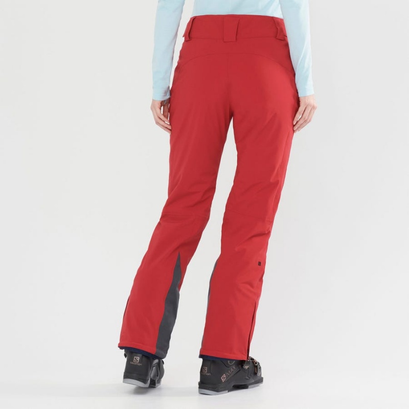 Pantalon Esquí Salomon THE BRILLIANT Mujer Rojas | UY 2313JPQ