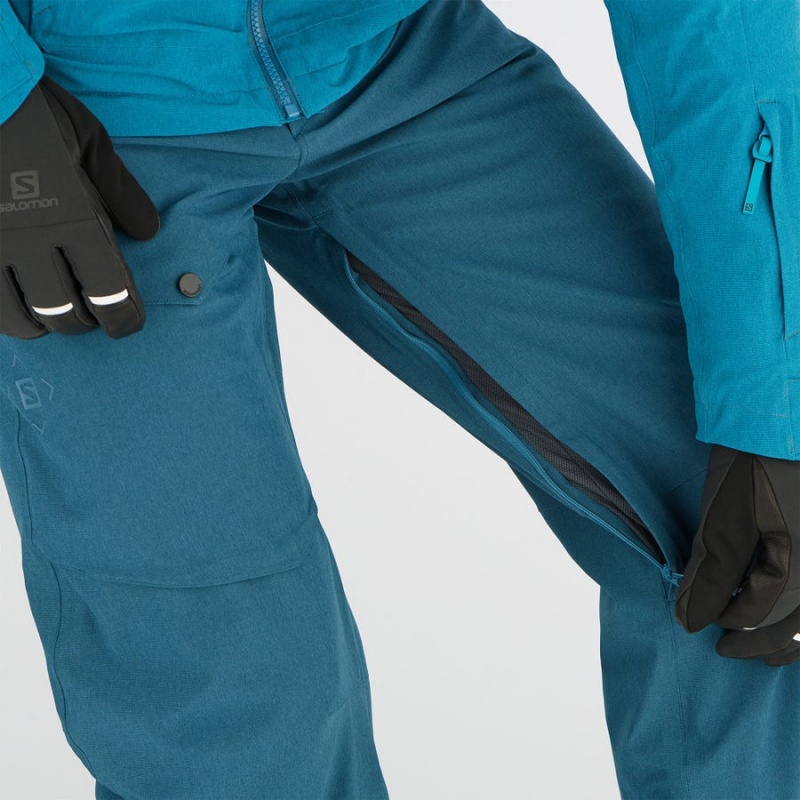 Pantalon Esquí Salomon UNTRACKED Hombre Azul Marino | UY 3136FDN