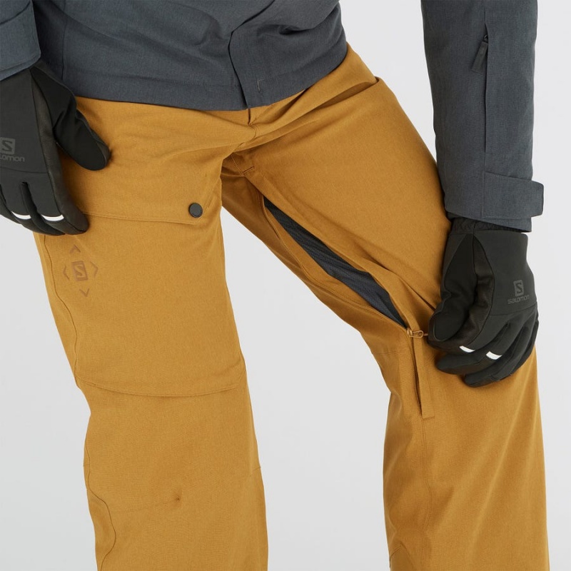 Pantalon Esquí Salomon UNTRACKED Hombre Marrones | UY 3132AHK