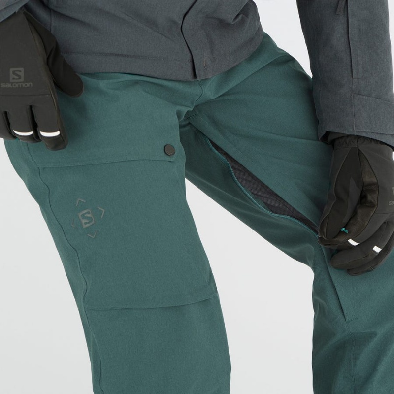 Pantalon Esquí Salomon UNTRACKED Hombre Verde Oliva | UY 3131PJJ