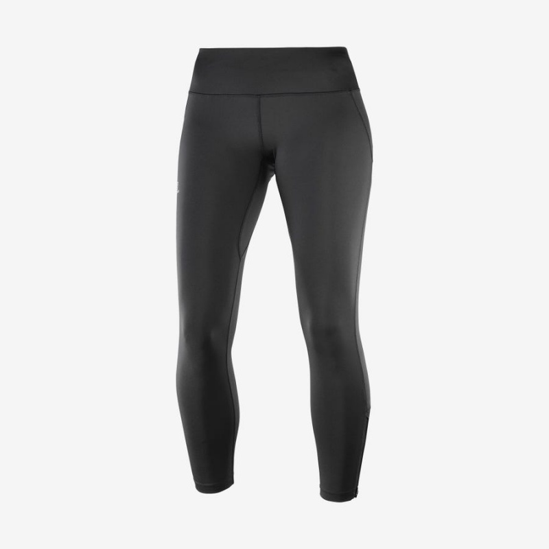 Pantalon Salomon AGILE LONG Mujer Negras | UY 2379SGL