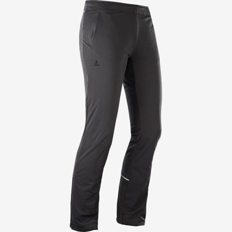 Pantalon Salomon AGILE WARM Mujer Negras | UY 2396EBC