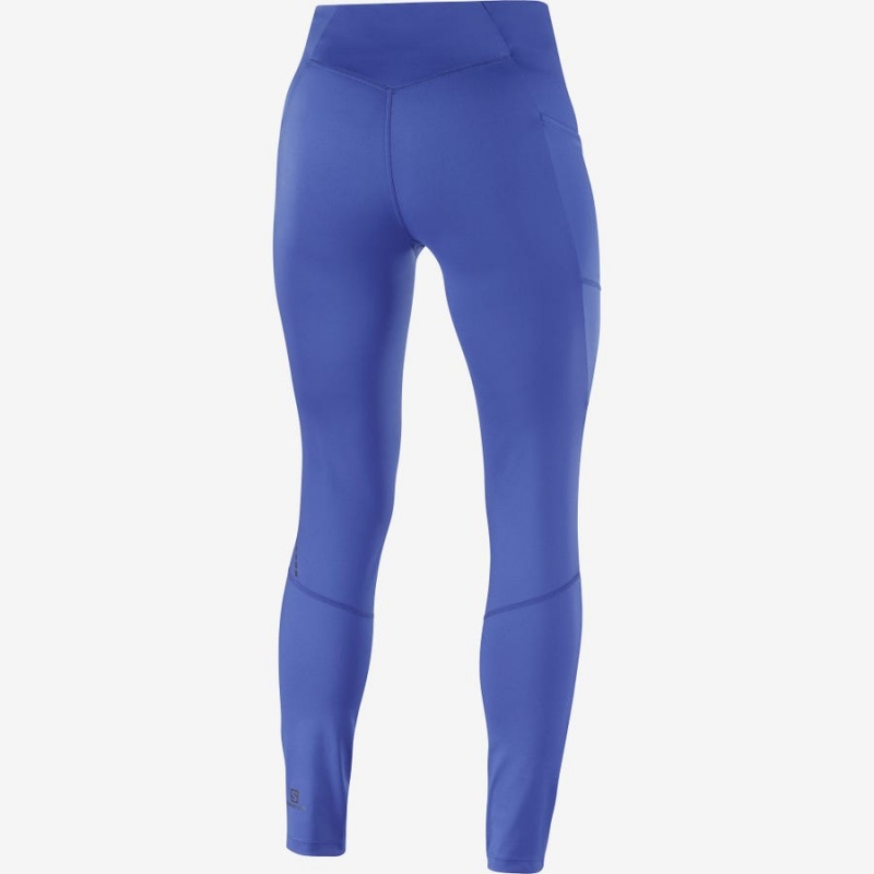 Pantalon Salomon CROSS RUN 28'' Mujer Azules | UY 2370EBC