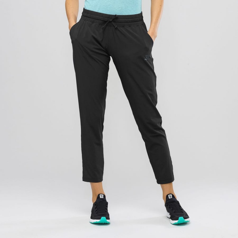 Pantalon Salomon ESSENTIAL LIGHT Mujer Negras | UY 2392NWY