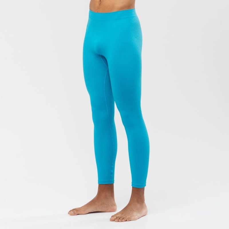 Pantalon Salomon ESSENTIAL SEAMLESS Hombre Azules | UY 3192KOR