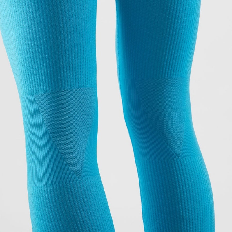 Pantalon Salomon ESSENTIAL SEAMLESS Hombre Azules | UY 3192KOR