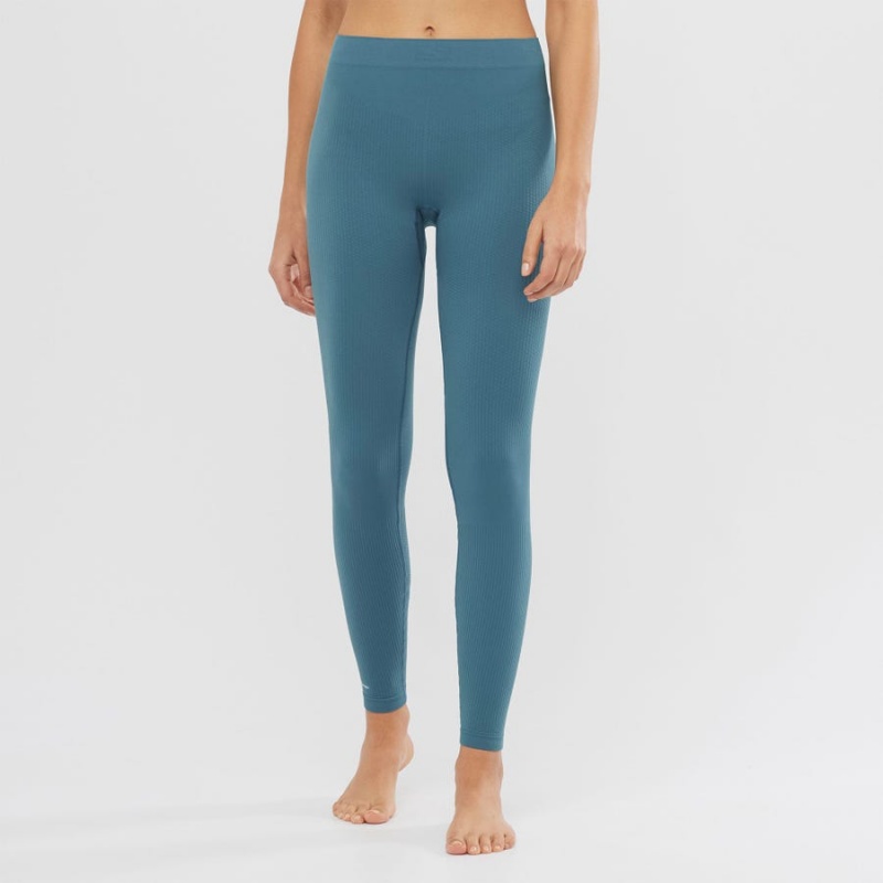 Pantalon Salomon ESSENTIAL SEAMLESS Mujer Azules | UY 2378AHK