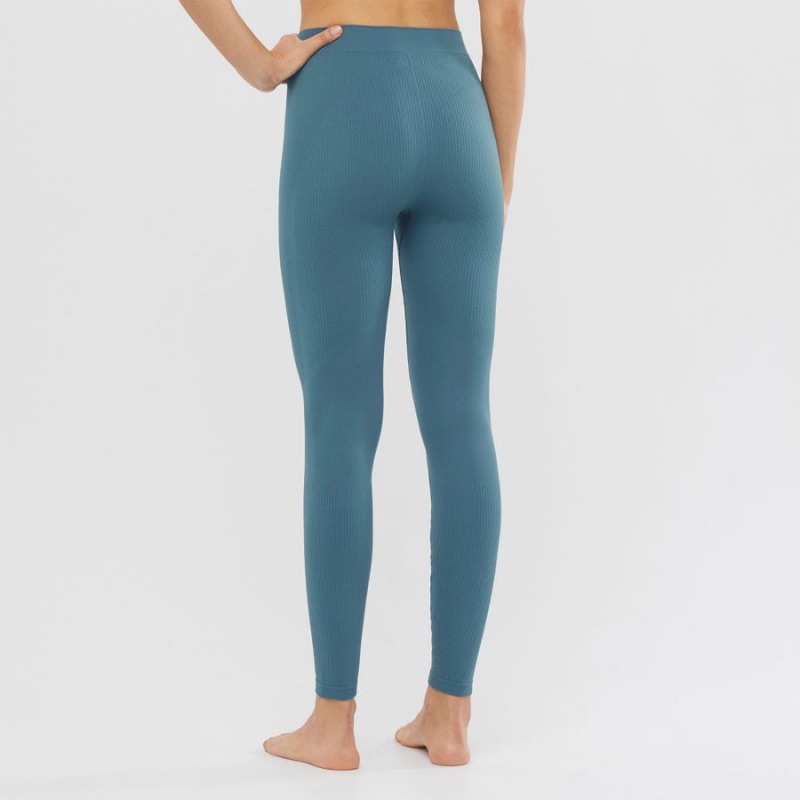 Pantalon Salomon ESSENTIAL SEAMLESS Mujer Azules | UY 2378AHK