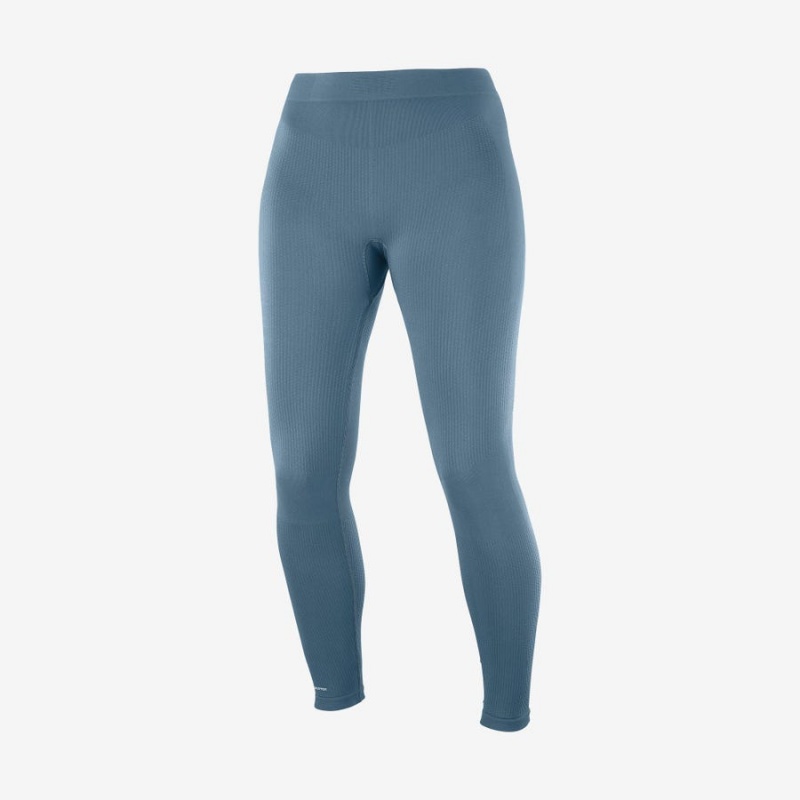 Pantalon Salomon ESSENTIAL SEAMLESS Mujer Azules | UY 2378AHK