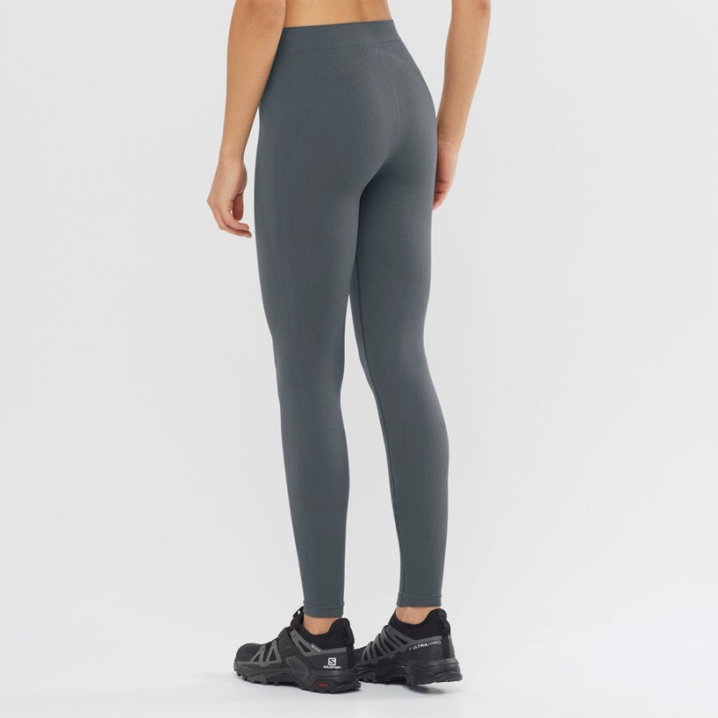 Pantalon Salomon ESSENTIAL SEAMLESS Mujer Negras | UY 2377PJJ