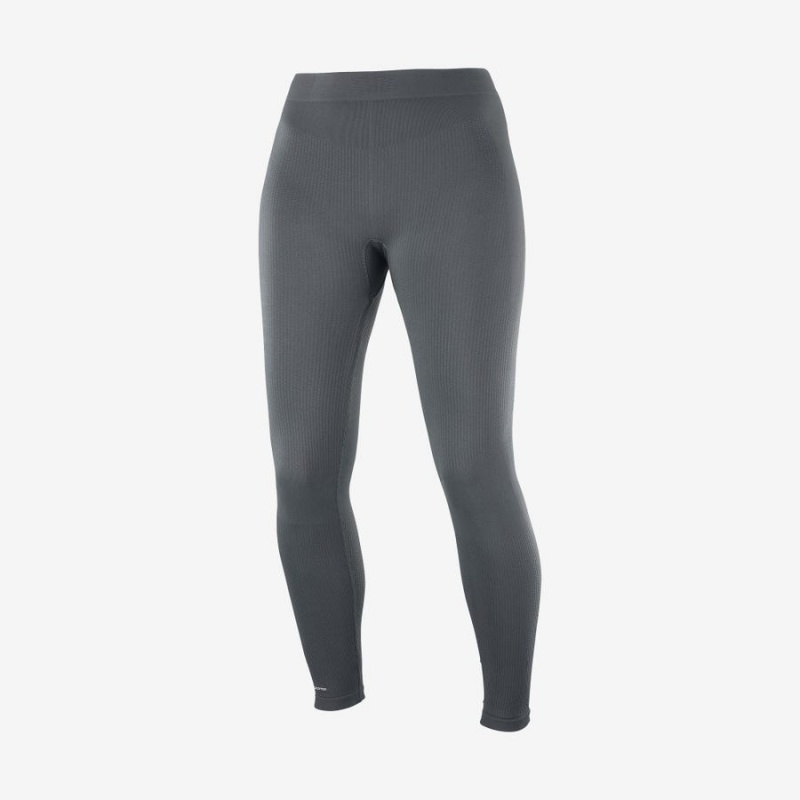 Pantalon Salomon ESSENTIAL SEAMLESS Mujer Negras | UY 2377PJJ