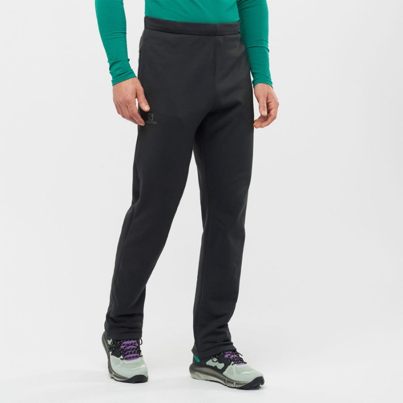 Pantalon Salomon ESSENTIAL WARM FLEECE Hombre Negras | UY 3190HAP