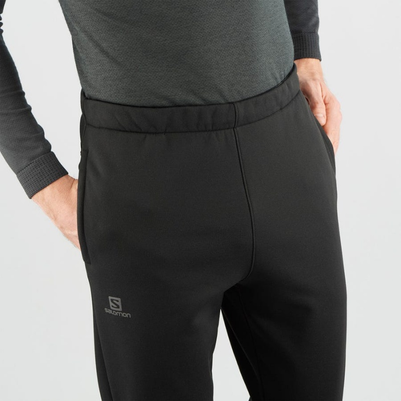 Pantalon Salomon ESSENTIAL WARM FLEECE Hombre Negras | UY 3190HAP