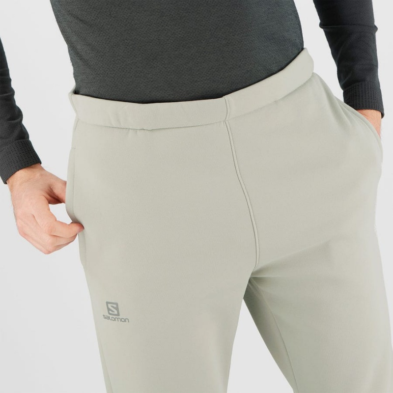 Pantalon Salomon ESSENTIAL WARM FLEECE Hombre Beige | UY 3189GSO