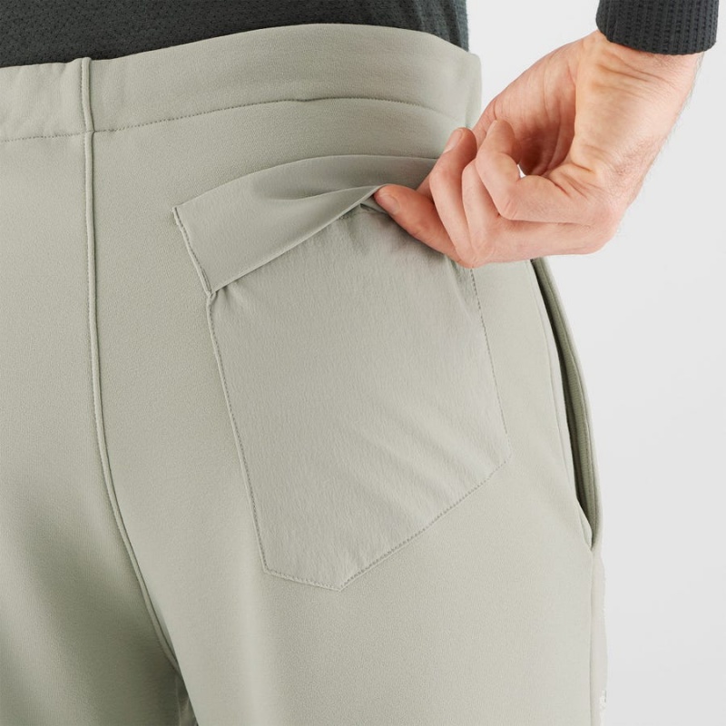 Pantalon Salomon ESSENTIAL WARM FLEECE Hombre Beige | UY 3189GSO