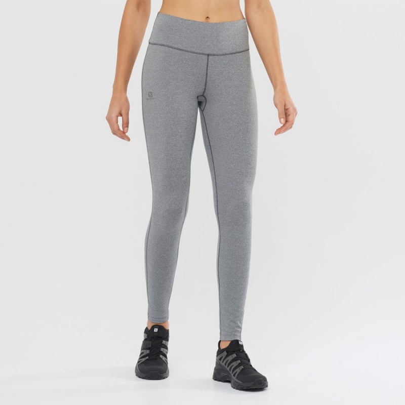 Pantalon Salomon ESSENTIAL WARM Mujer Gris | UY 2375ILH