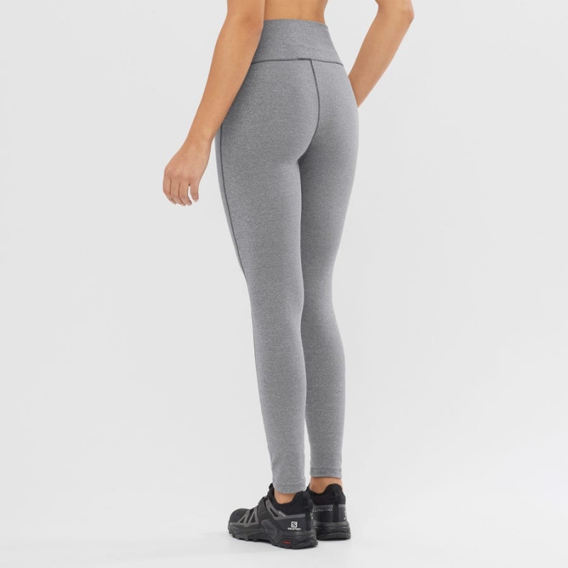 Pantalon Salomon ESSENTIAL WARM Mujer Gris | UY 2375ILH