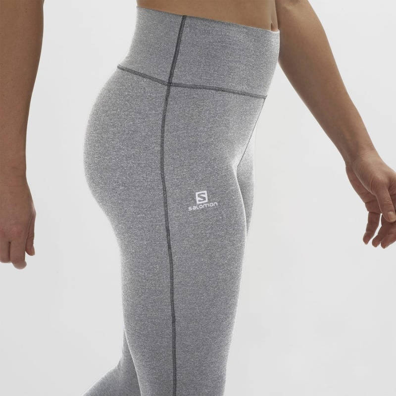 Pantalon Salomon ESSENTIAL WARM Mujer Gris | UY 2375ILH