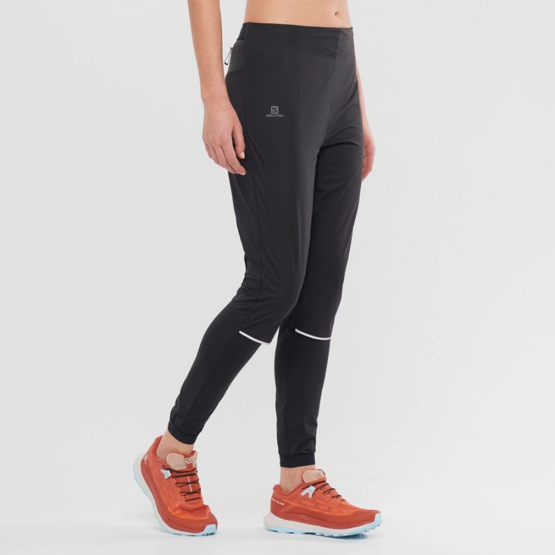 Pantalon Salomon LIGHT SHELL Mujer Negras | UY 2386LIS