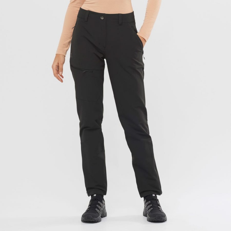 Pantalon Salomon OUTPEAK WARM Mujer Negras | UY 2393MQZ