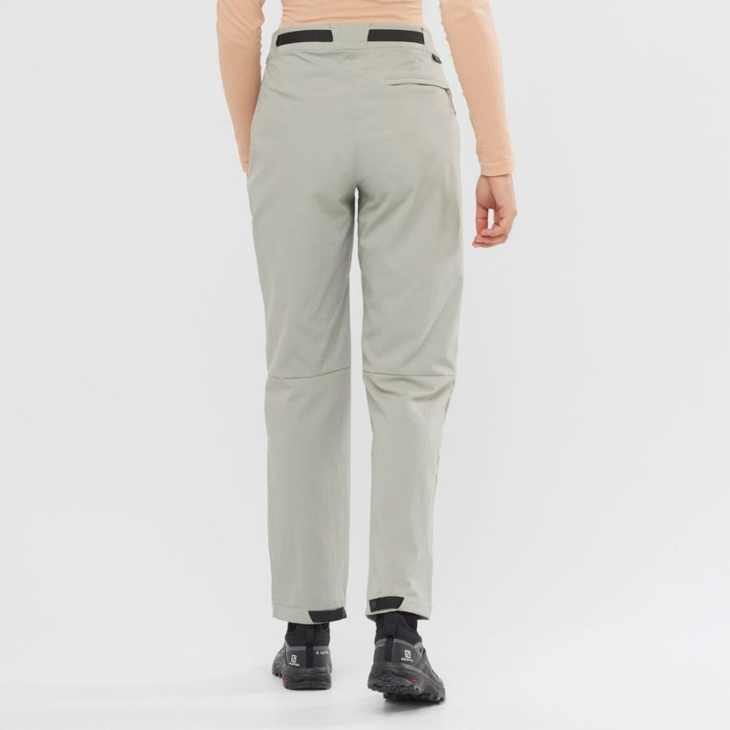 Pantalon Salomon OUTRACK Mujer Beige | UY 2390VRW