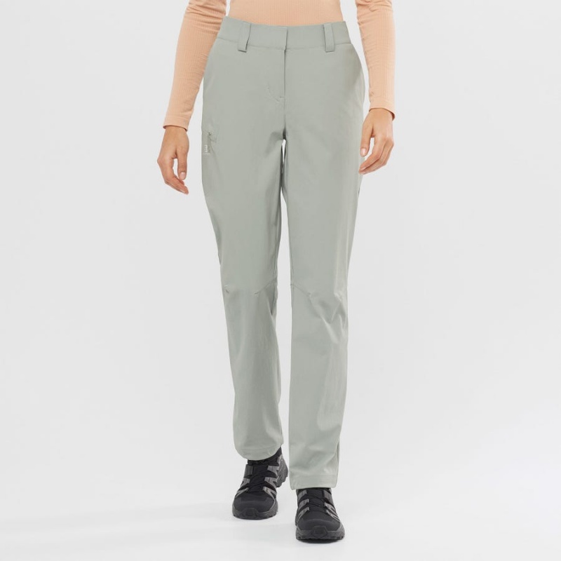 Pantalon Salomon WAYFARER Mujer Gris | UY 2397RVD