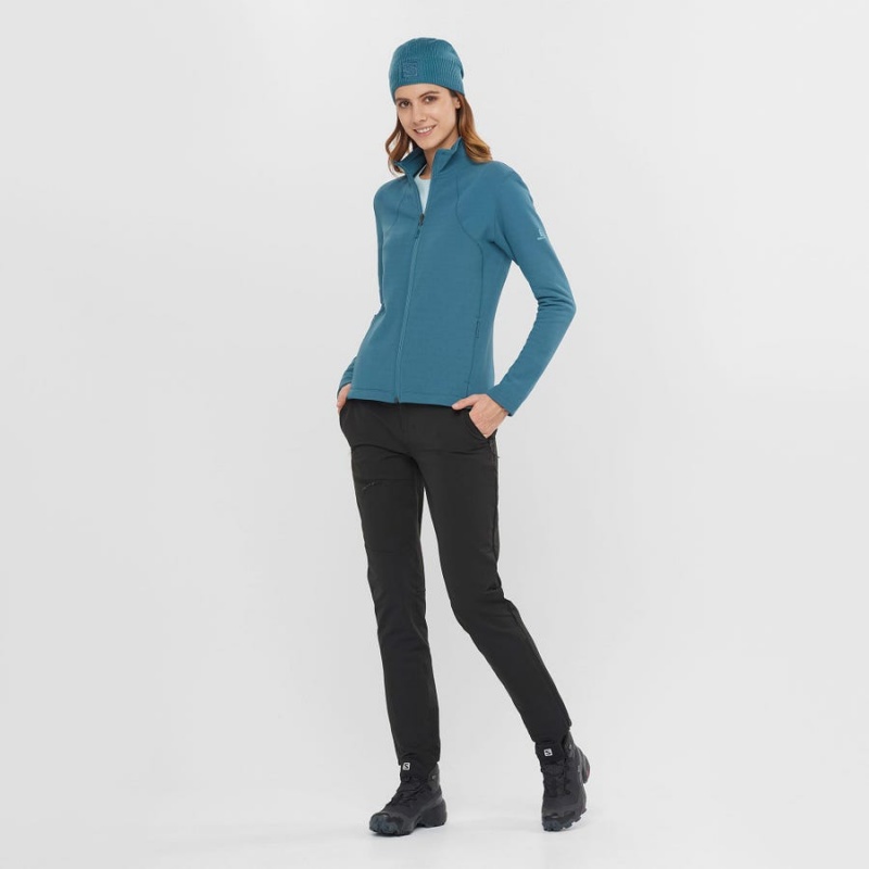 Pantalon Salomon WAYFARER Mujer Verde Menta | UY 2398TCE