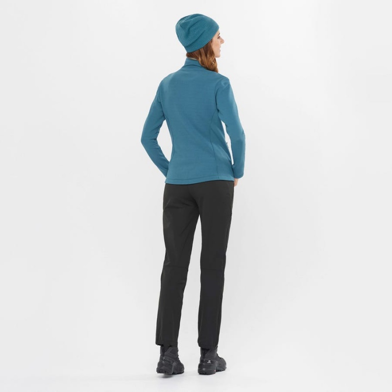 Pantalon Salomon WAYFARER Mujer Verde Menta | UY 2398TCE