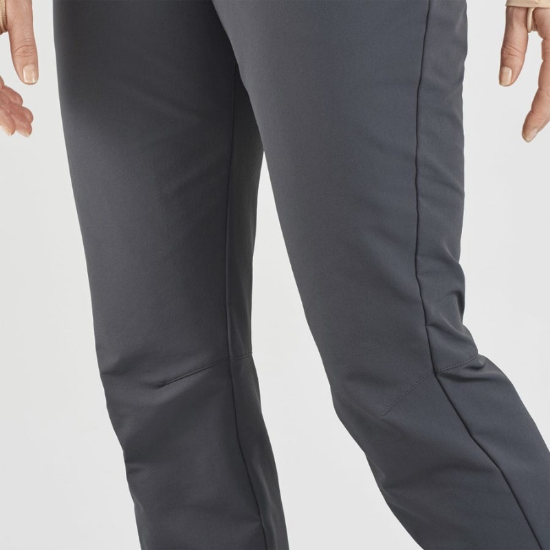 Pantalon Salomon WAYFARER STRAIGHT WARM Mujer Gris | UY 2394QMA