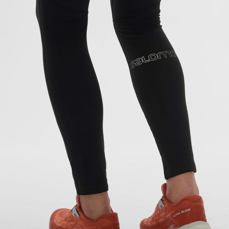 Pantalon Salomon XA WARM Mujer Negras Negras | UY 2371RVD