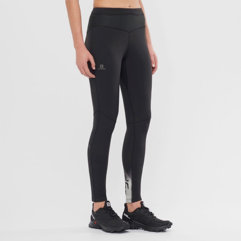 Pantalon Salomon XA WARM Mujer Negras | UY 2372TCE