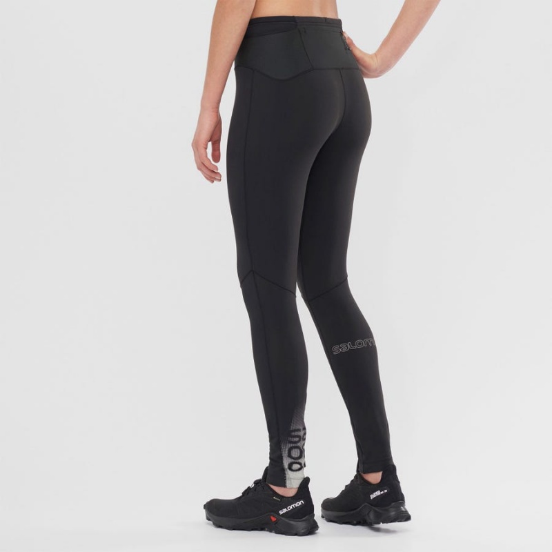 Pantalon Salomon XA WARM Mujer Negras | UY 2372TCE