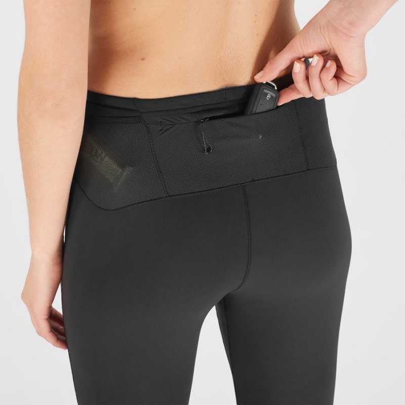 Pantalon Salomon XA WARM Mujer Negras | UY 2372TCE