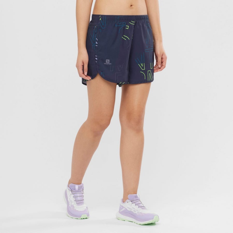 Short Salomon AGILE Mujer Azules | UY 2356GSO