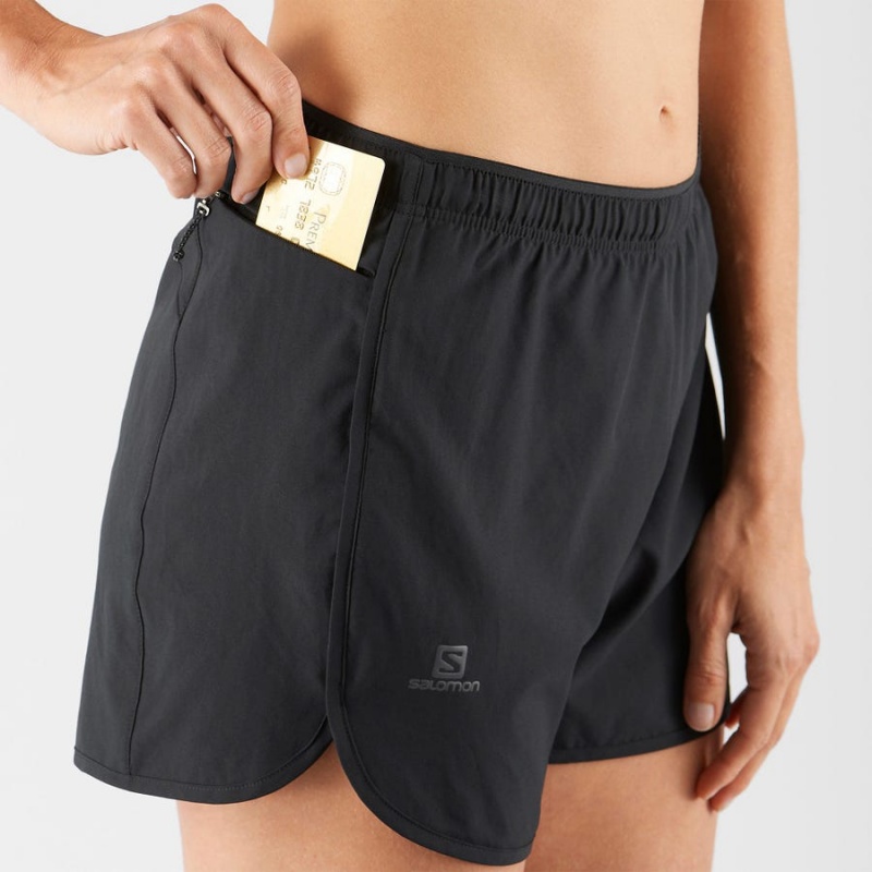 Short Salomon AGILE Mujer Negras | UY 2358JPQ