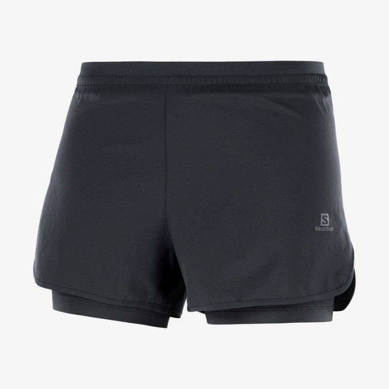 Short Salomon CROSS 2IN1 Mujer Negras | UY 2342LIS