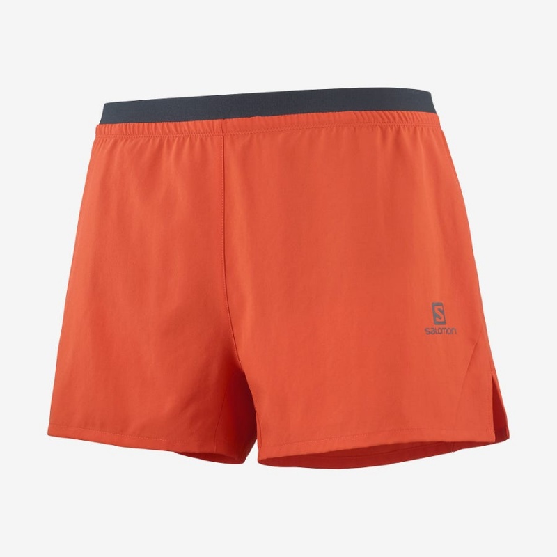 Short Salomon CROSS 3\'\' Hombre Naranjas | UY 3174QMA