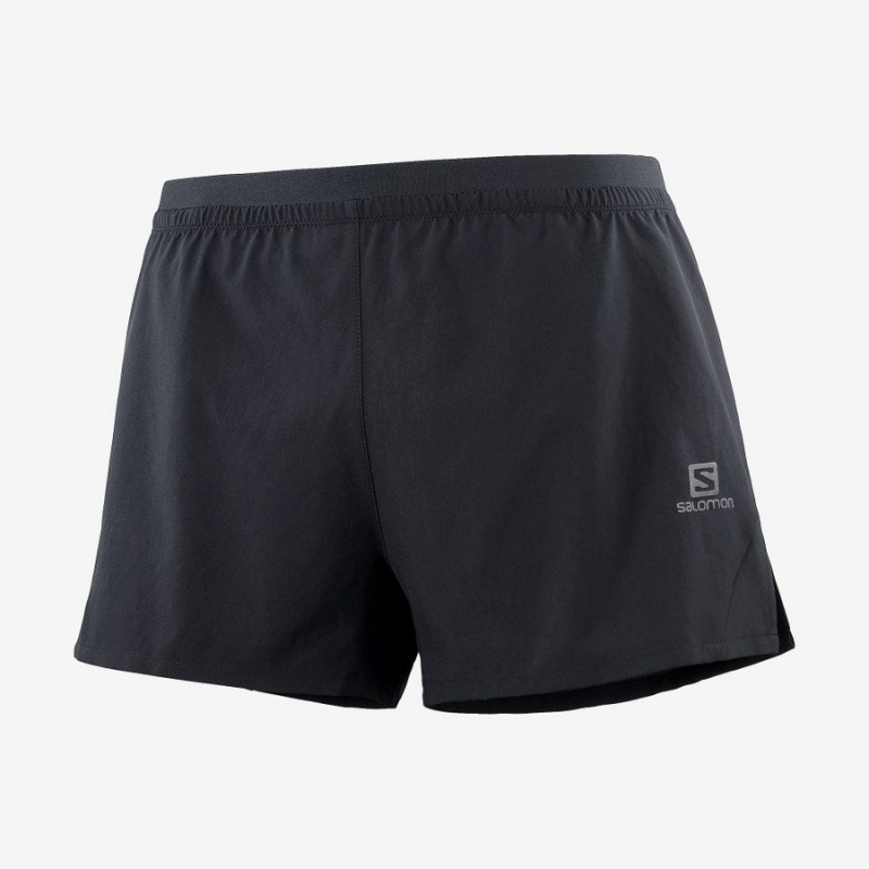 Short Salomon CROSS 3\'\' Hombre Negras | UY 3176EBC