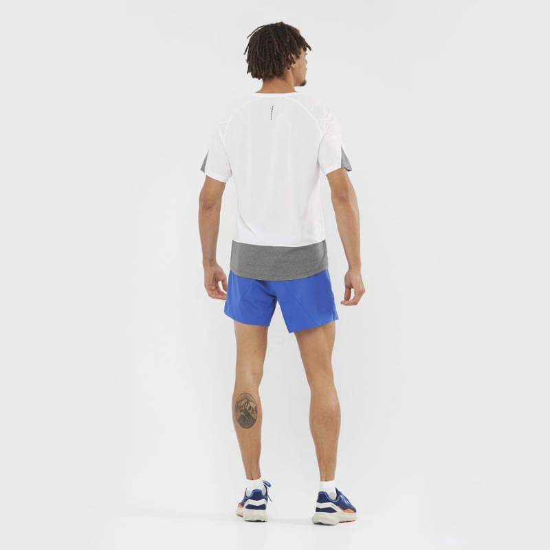 Short Salomon CROSS 5'' Hombre Azules | UY 3167ZUT