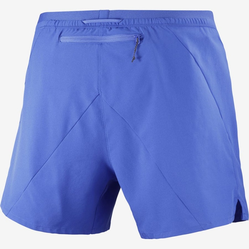 Short Salomon CROSS 5'' Hombre Azules | UY 3167ZUT