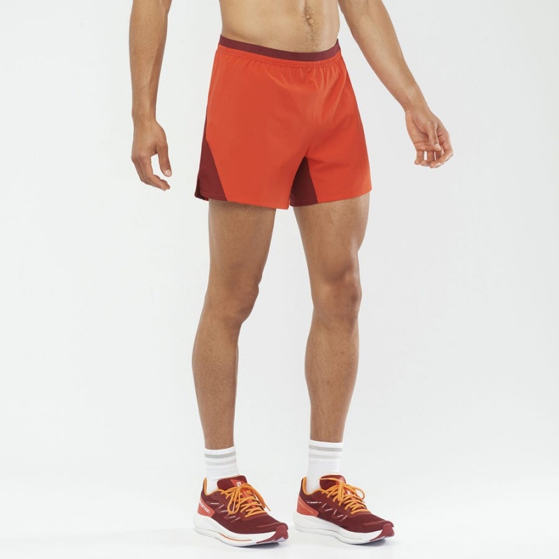 Short Salomon CROSS 5'' Hombre Naranjas | UY 3169CTV