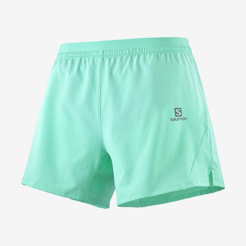 Short Salomon CROSS 5\'\' Hombre Verde Menta | UY 3168XYU